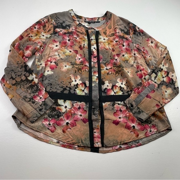 Tolani  Collection Printed Top women size Large - Picture 1 of 11